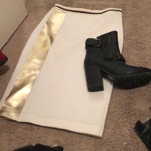 Neoprene like pencil skirt sporty